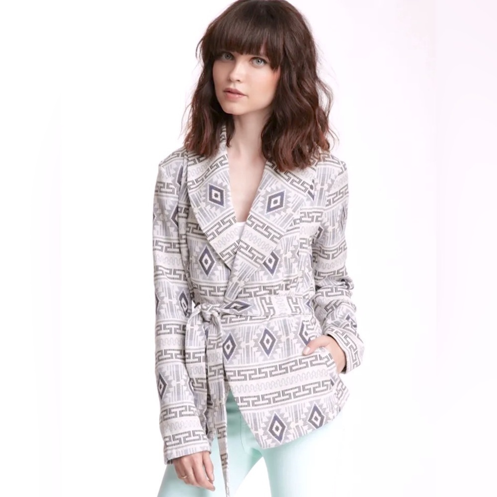 Jack by BB Dakota blazer jacket | Stripe Jacquard Jacket size Small
